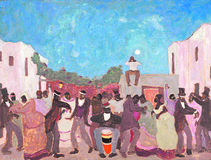 Candombe de Pedro Figari. 1925, óleo sobre cartón, 62 x 82 cm