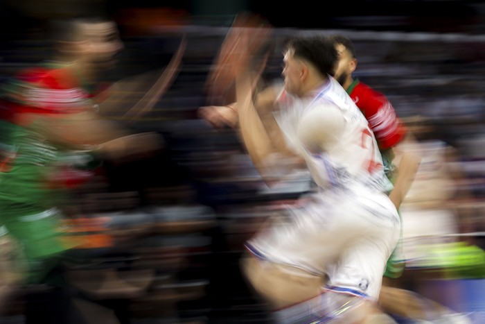 Aguada y Nacional en el Antel Arena. · Foto: Rodrigo Viera Amaral