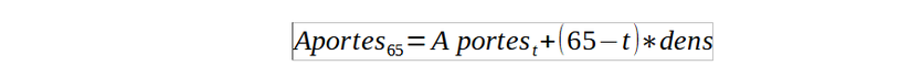 fórmula aportes 2