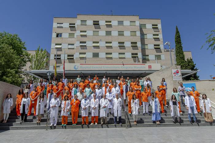 El equipo del doctor
Jesús Millán, del Hospital
General Universitario
Gregorio Marañón, en
Madrid. Foto: gentileza
Jesús Millán
