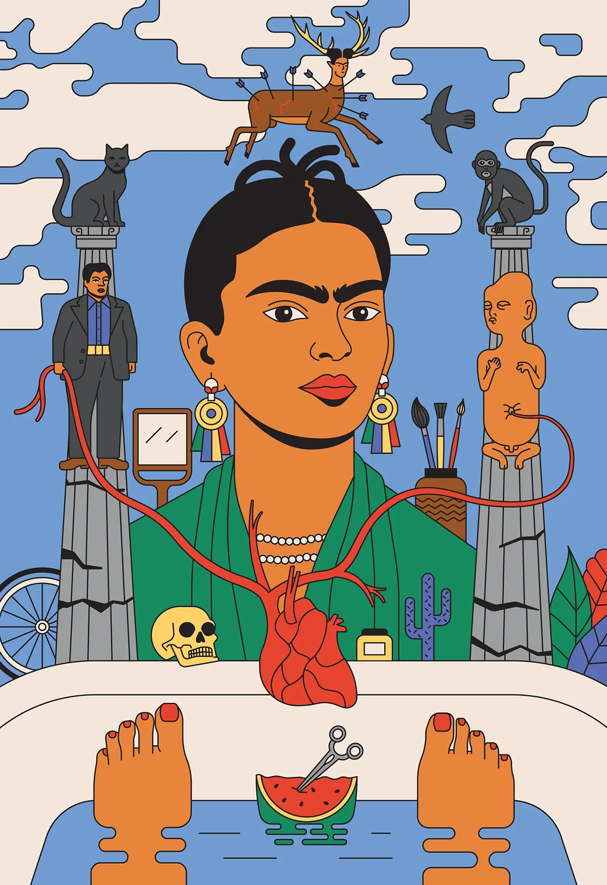 El legado de Frida Kahlo continúa vigente mediante diversas exposiciones y homenajes