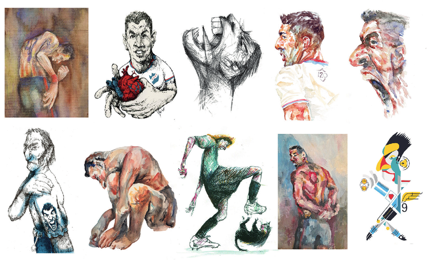 Emoción y llanto por Luis Suárez, ilustración