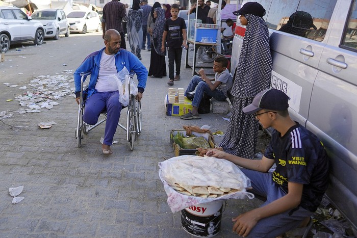 Una calle de Jan Yunis, el 15 de agosto, en el sur de la Franja de Gaza. · Foto: Bashar Taleb, AFP