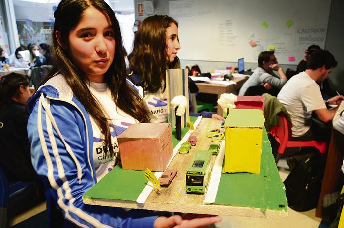 Presentación de proyectos de Girls in Tech. / Foto: Alessandro Maradei