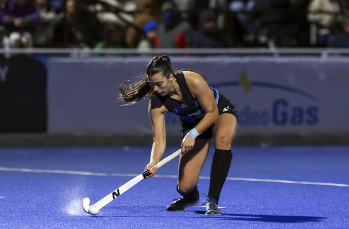 Milagros Seigal, de Uruguay, el 24 de julio, en la Cancha Celeste. · Foto: Rodrigo Viera Amaral