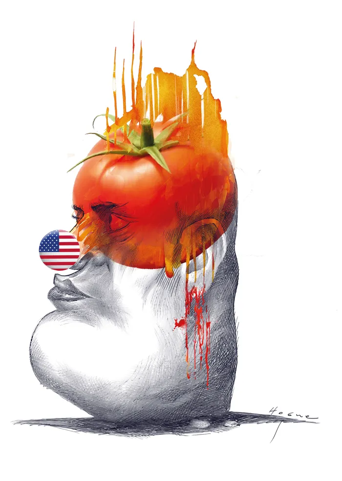 Foto principal del artículo 'Laterales | 100 años de oscuridad' · Ilustración: Horacio Guerriero