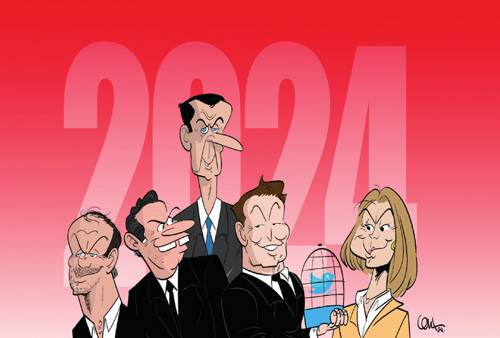 Foto principal del artículo 'Los personajes de 2024' · Ilustración: Cristian Moreira (MiLoco)