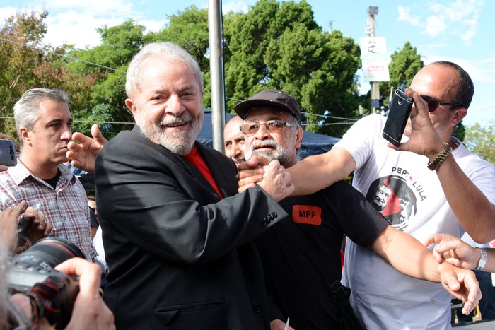 Lula, el lunes, en Rivera. Foto: Iván Franco