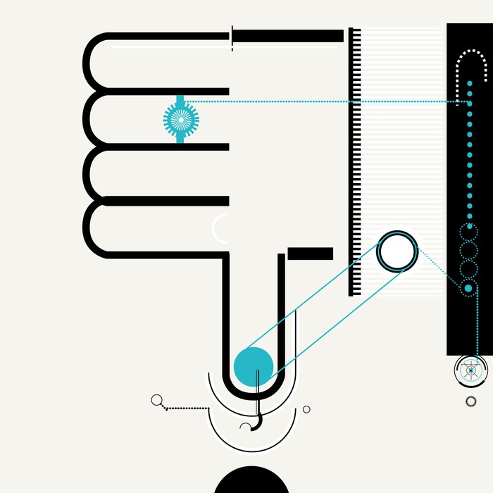 Foto principal del artículo 'Pulgar oponible, bifurcaciones y derecho a la vivienda' · Ilustración: Ramiro Alonso