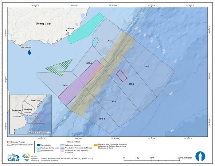 Mapa extraído del Informe Ambiental Resumen presentado por Apa Exploration al Ministerio de Ambiente.