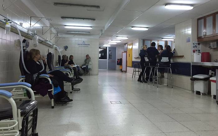 Sala de emergencia del Hospital Maciel (archivo, julio de 2016).
 · Foto: Iván Franco