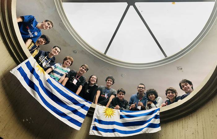 Delegación uruguaya en la 27ª Olimpíada de Matemática Rioplatense, realizada en diciembre de 2018.  · Foto: Natalia Colino