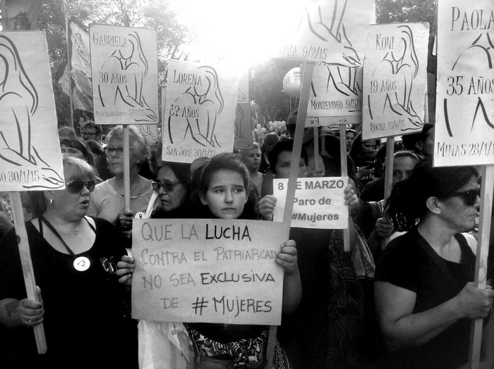 Marcha por el Día Internacional de la Mujer. Foto: Andrés Cuenca.