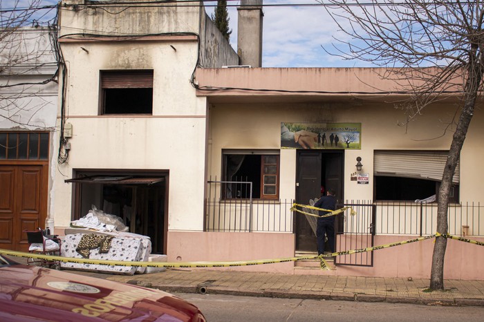 Residencial incendiado en Treinta y Tres. · Foto: Virginia Viera Amaral