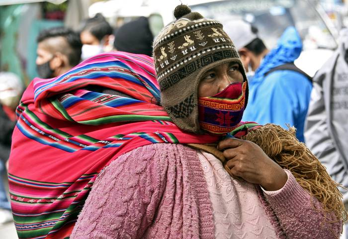 Mujer de la cultura Aymara en La Paz, Bolivia, el 23 de julio.  · Foto: Aizar Raldes, AFP