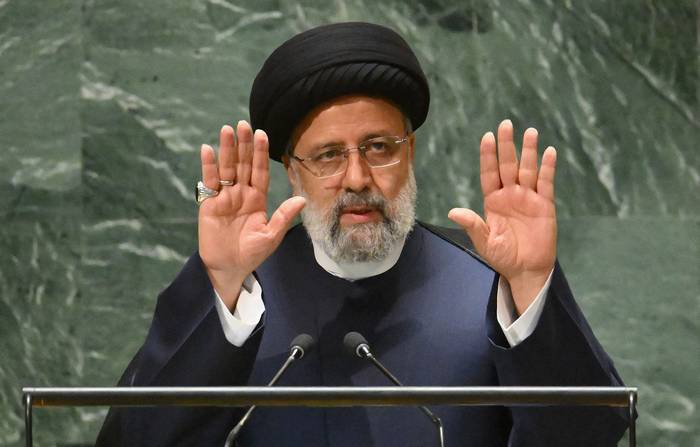 Ebrahim Raisi, presidente iraní, en la Asamblea General de las Naciones Unidas, en Nueva York (19.09.2023). · Foto: Angela Weiss, AFP