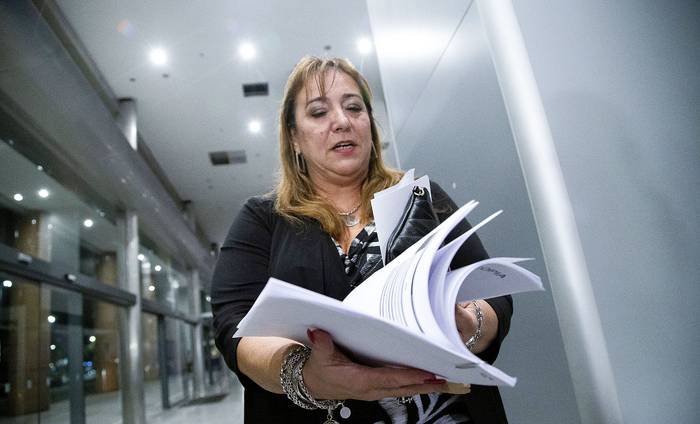 Irene Moreira en la Torre Ejecutiva (03.05.2023). · Foto: Camilo dos Santos