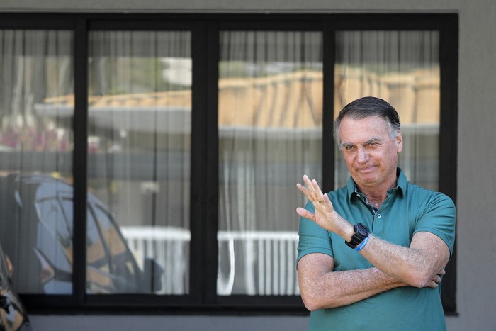 Jair Bolsonaro, el 11 de setiembre, en su casa en Brasilia. · Foto: Sergio Lima, AFP