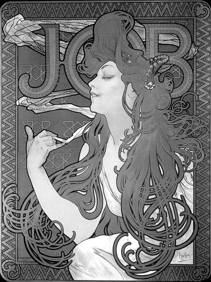 Afiche para el papel de fumar Job, 1896.