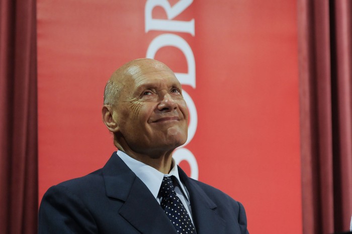José Wainer, durante la asunción como vicepresidente del Sodre, el 19 de febrero de 2009. · Foto: Fernando Morán