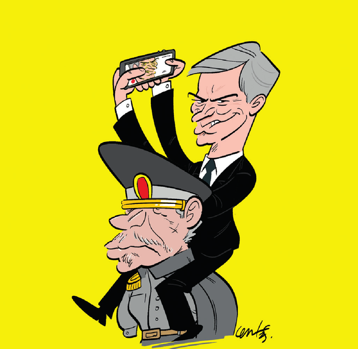 Foto principal del artículo 'Entrevista a José Antonio Kast' · Ilustración: Cristian Moreira (MiLoco)