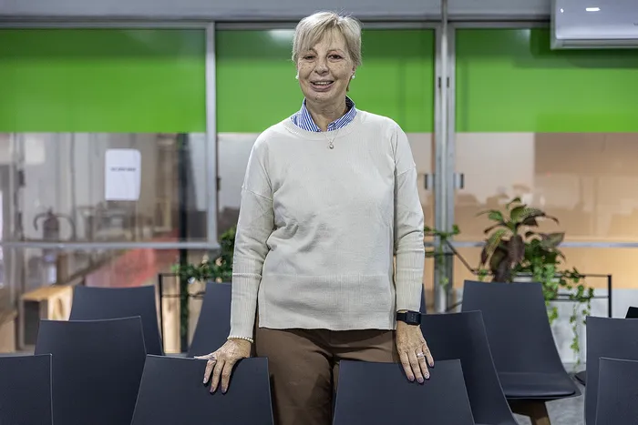 Stella Dellacasa en la sede de Kultura. · Foto: Ernesto Ryan