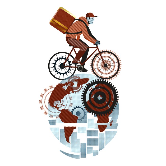 Foto principal del artículo 'Trabajar sin derechos ni ingresos suficientes: la informalidad como trampa de la pobreza' · Ilustración: Federico Murro