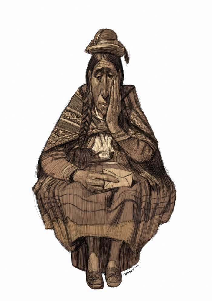 Foto principal del artículo 'El drama boliviano, de MAS a menos' · Ilustración: Federico Murro