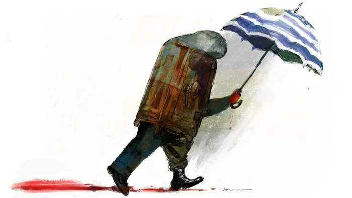 Foto principal del artículo 'Sanguinetti se va de boca' · Ilustración: Federico Murro