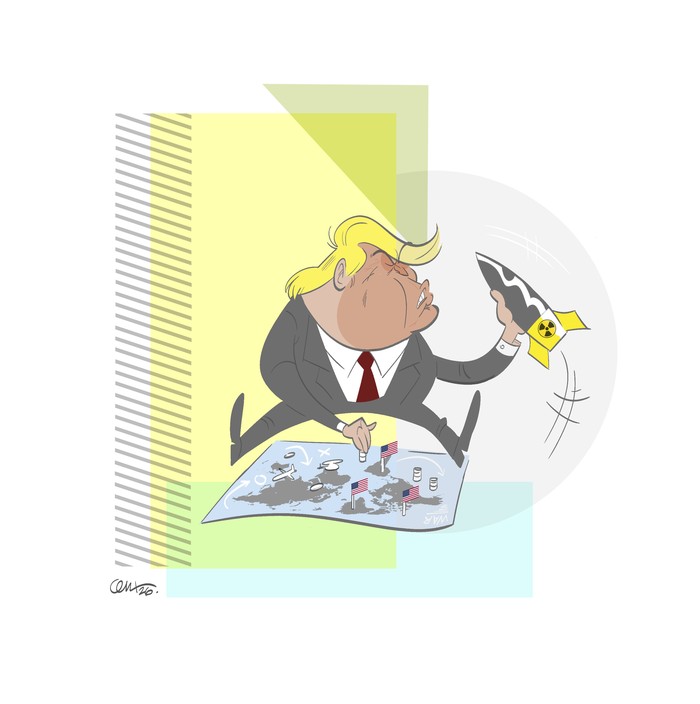 Foto principal del artículo 'La inserción internacional uruguaya ante el (des)orden mundial: logros y desafíos pendientes' · Ilustración: Cristian Moreira (MiLoco)