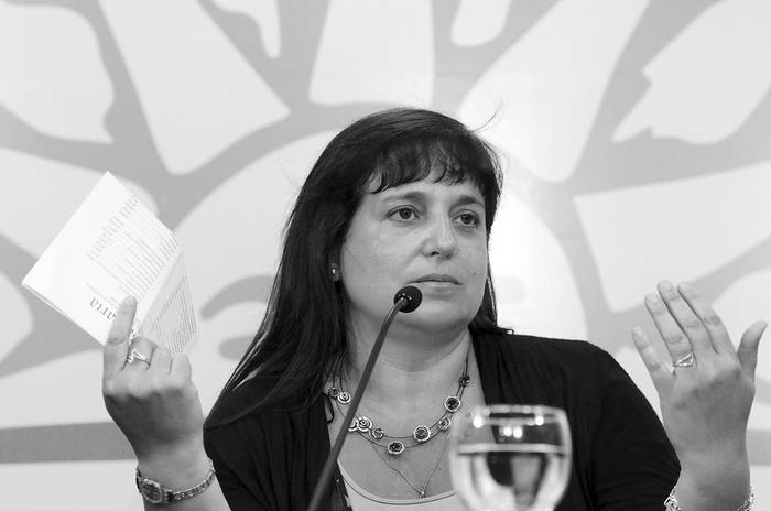 Laura Nalbarte, directora del INE, ayer, en la Torre Ejecutiva. · Foto: Nicolás Celaya