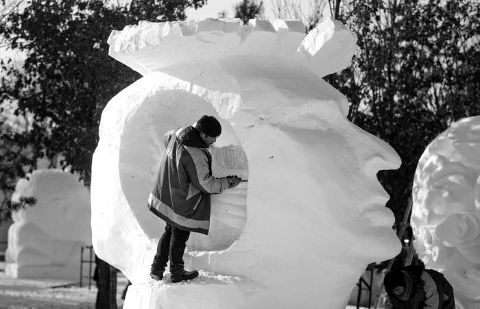 Festival Internacional de Hielo y Nieve de Harbi que se lleva a cabo en la provincia de Heilongjiang, China,
durante tres meses.  · Foto: Efe, Diego Azubel