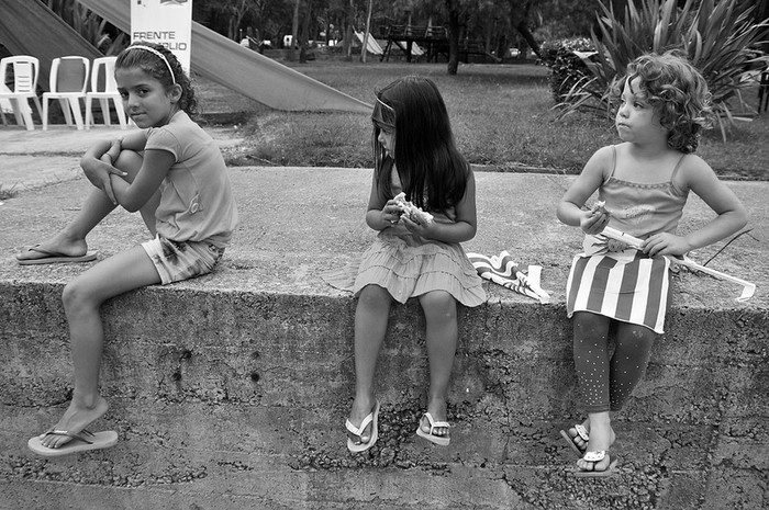 Festejo de los 41 años de la fundación del Frente Amplio, ayer en Cambadu. · Foto: Javier Calvelo