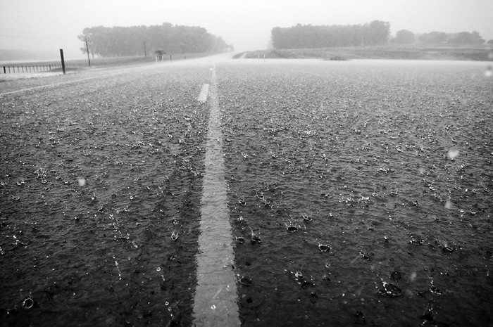 Ruta 3, kilómetro 436, en el departamento de Paysandú. Foto: Nicolás Celaya (archivo, febrero de 2012)