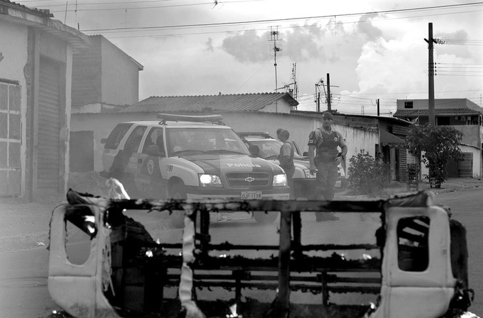 Efectivos policiales de San Pablo durante los operativos de desalojo de Pinheirinho en São José dos Campos. (archivo, enero de 2012) · Foto: Daniel Mello, ABR