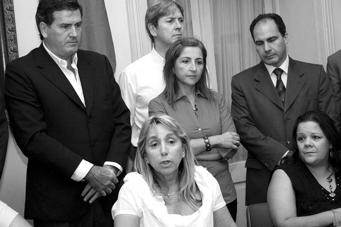 Martha Montaner, durante un homenaje a las mujeres del Comité Ejecutivo Nacional del Partido Colorado. (archivo, marzo de 2010) · Foto: Victoria Rodríguez