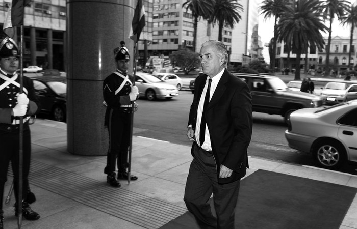 El ministro Jorge Venegas ayer en la tarde, en la Torre Ejecutiva · Foto: Iván Franco