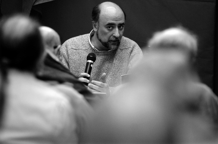 Pablo Mieres durante una reunión de la mesa ejecutiva nacional del Partido Independiente. (archivo, julio de 2009) · Foto: Javier Calvelo