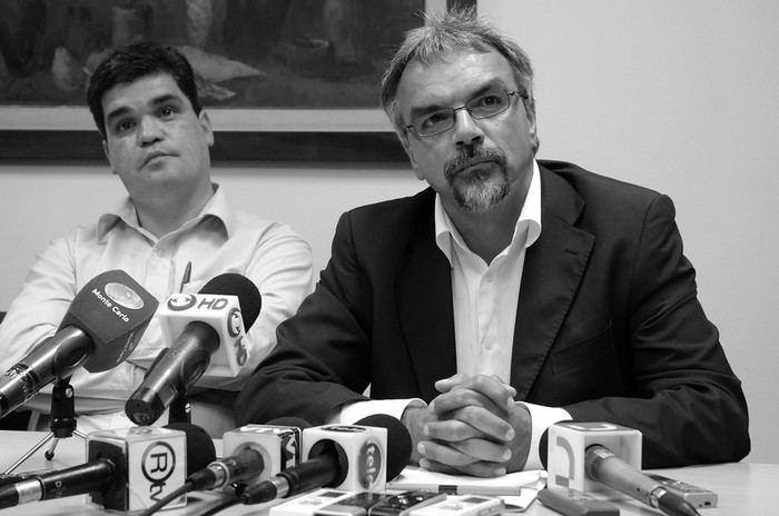 Javier Salsamendi y Ruben Villaverde. · Foto: Pablo Nogueira