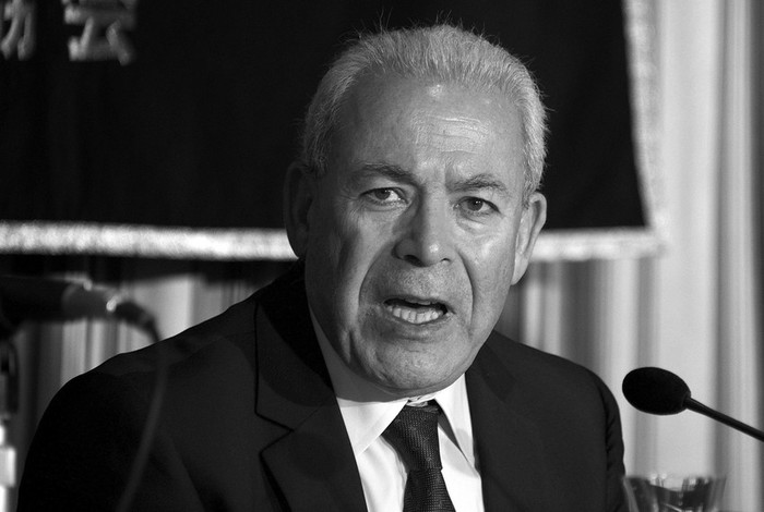 Imagen de archivo tomada el 11 de mayo de 2012 del presidente del opositor Consejo Nacional Sirio (CNS), Burhan Galion,
durante una rueda de prensa en Tokio. · Foto: Efe, Everett Kennedy Brown