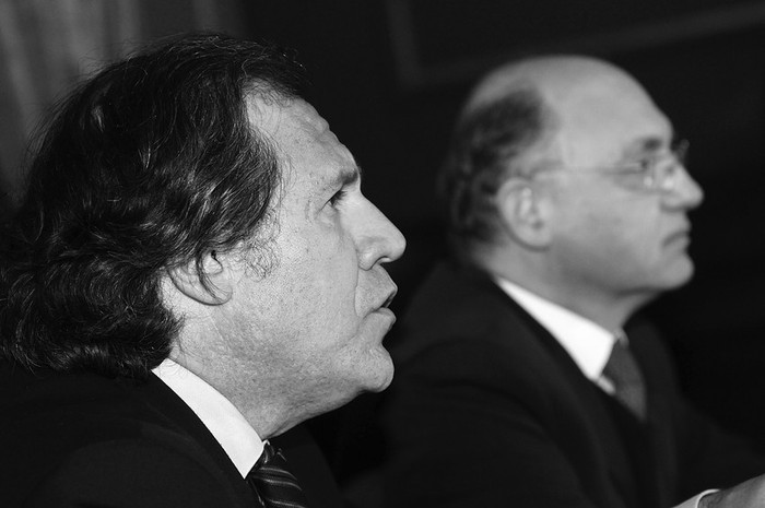 Los cancilleres de Uruguay y Argentina, Luis Almagro y Héctor Timerman, durante una reunión en Montevideo.
 (archivo, octubre de 2010 · Foto: Nicolás Celaya
