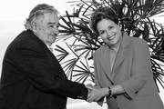 José Mujica y Dilma Rousseff, en el Palacio de Planalto. 