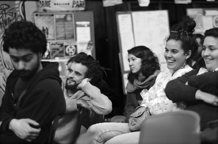 Encuentro de voluntarios que trabajan en el Plan Juntos, el sábado en el Inju. · Foto: Pablo Nogueira