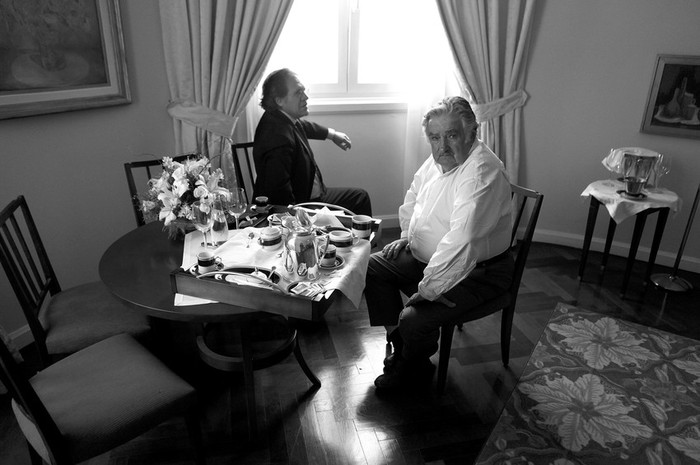 El presidente, José Mujica, y el canciller, Luis Almagro, durante la Cumbre Iberoamericana de Mar del Plata. (archivo, diciembre de 2010) · Foto: EFE, Iván Franco