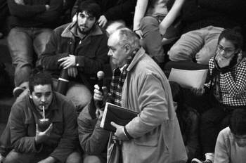 Asamblea General del Claustro, ayer, en el Paraninfo de la Universidad de la República. Asamblea General del Claustro, ayer, en el Paraninfo de la Universidad de la República.