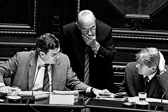 Pedro Bordaberry, Alfredo Solari y Ope Pasquet. · Foto: Victoria Rodríguez