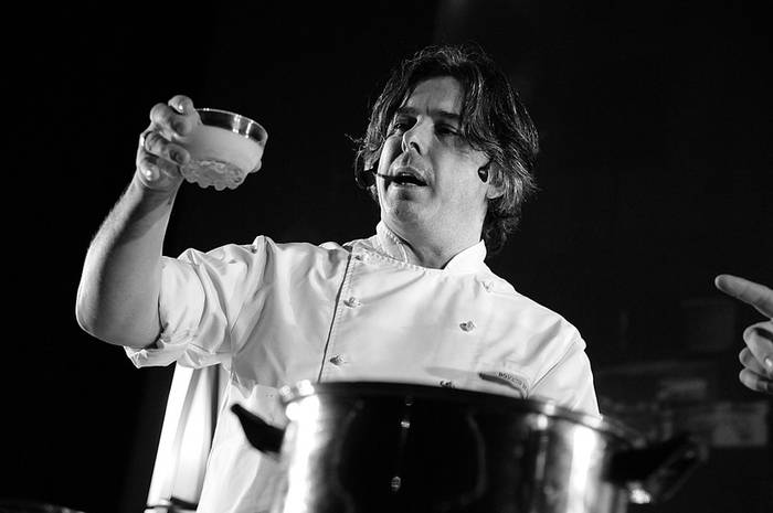 El chef Donato de Santis en La cucina da Nord a Sud. · Foto: Victoria Rodríguez