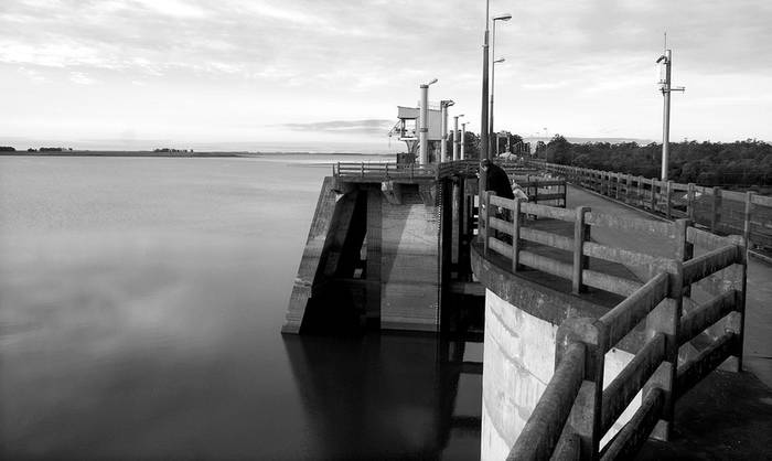 Represa hidroeléctrica de Rincón del Bonete. (archivo, julio de 2009) · Foto: Pablo Nogueira