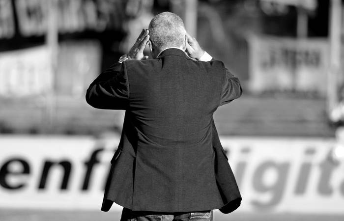 Manuel Keosseian, el sábado en el partido ante Rampla Juniors, en el estadio Centenario · Foto: Sandro Pereyra