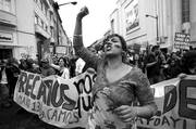 Miles de manifestantes participan en una marcha por el 1º de mayo, Día Internacional de los Trabajadores, en Lisboa, Portugal.